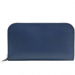 Mattioli Жіночий гаманець з натуральної дрібнозернистої шкіри  022-15C синій монако