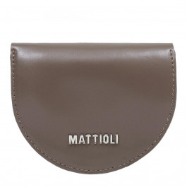 Mattioli Невеликий жіночий гаманець з натуральної гладкої шкіри  053-21C таупе кальф