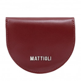 Mattioli Невеликий жіночий гаманець з натуральної гладкої шкіри  053-21C червоний кальф