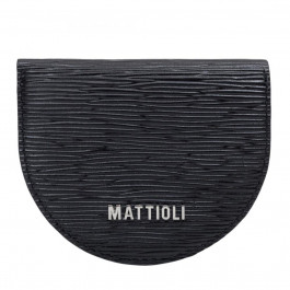 Mattioli Жіночий гаманець з натуральної шкіри з тисненням  053-21C чорний палья