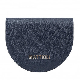 Mattioli Жіночий гаманець з натуральної шкіри з тисненням  053-21C темно-синій стампаті