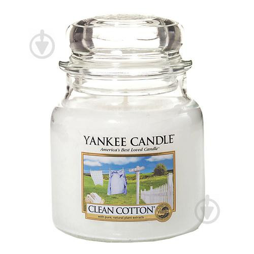 Yankee Candle Свічка Clean Cotton 411 г (5038580000115) - зображення 1