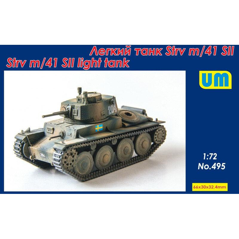 UniModels Шведский легкий танк Strv m/41 SII (UM495) - зображення 1