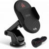 Adonit Car and Desk Holder Wireless Charging Bracket Black with Car Charger (3121-17-07-B) - зображення 1