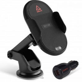 Adonit Car and Desk Holder Wireless Charging Bracket Black with Car Charger (3121-17-07-B)