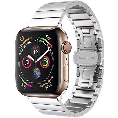 COTEetCI Металлический ремешок для Apple Watch 38mm (Серия 1/2/3) / 40mm (Серия 4/5/6/SE)  W25 Steel Band Sil - зображення 1