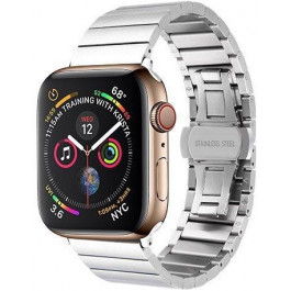   COTEetCI Металлический ремешок для Apple Watch 38mm (Серия 1/2/3) / 40mm (Серия 4/5/6/SE)  W25 Steel Band Sil