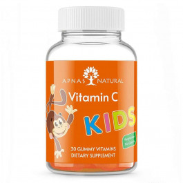 Apnas Natural Вітамін з для дітей, 125 мг, 30 жувальних пастилок,