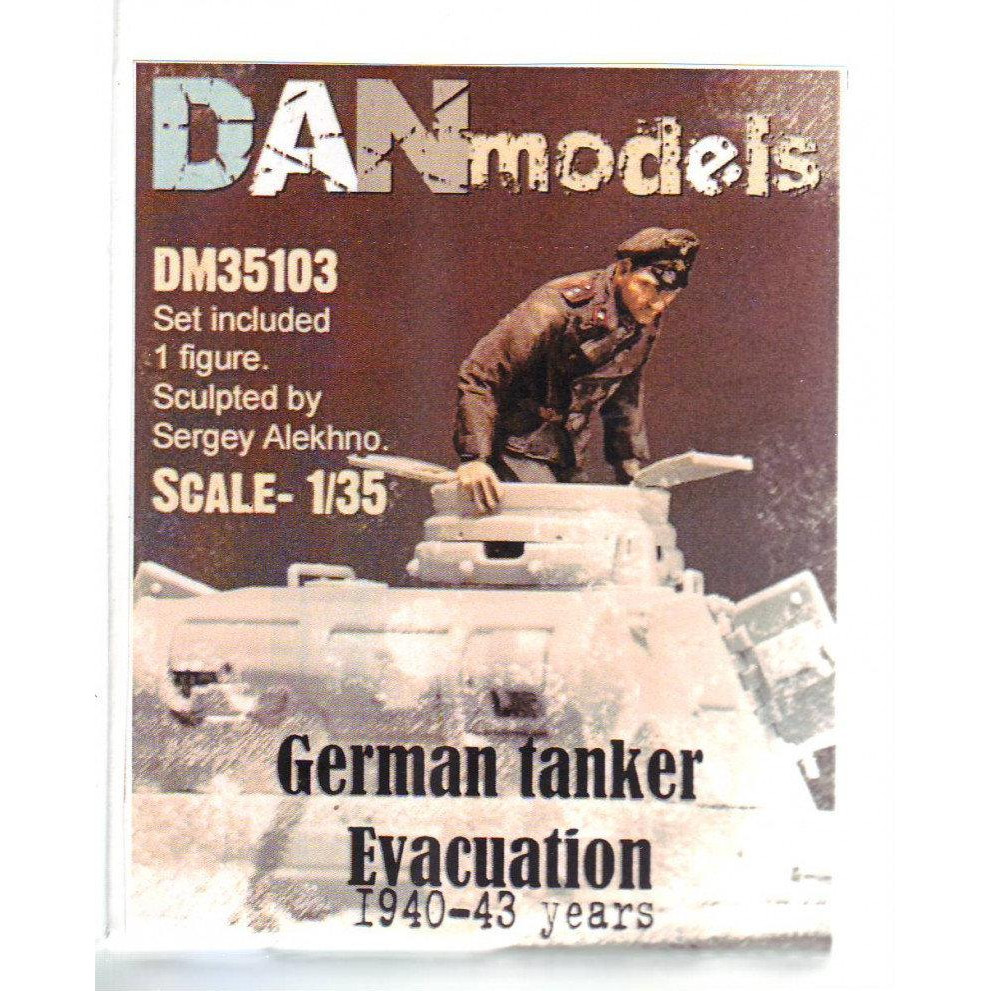 DAN models Немецкий танкист. Эвакуация из подбитого танка. 1940-43 гг. набор №3 (DAN35103) - зображення 1