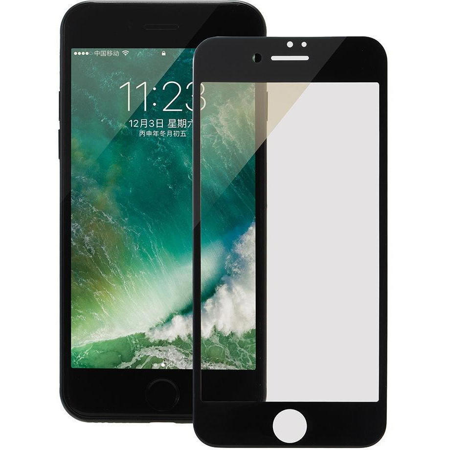 COTEetCI Tempered Glass Silk Screen for iPhone 7 Plus Black (GS7108-BK-WH) - зображення 1