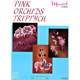 Miniart Crafts Набор для вышивания "Триптих Розовые Орхидеи" (Miniart-Crafts11006)