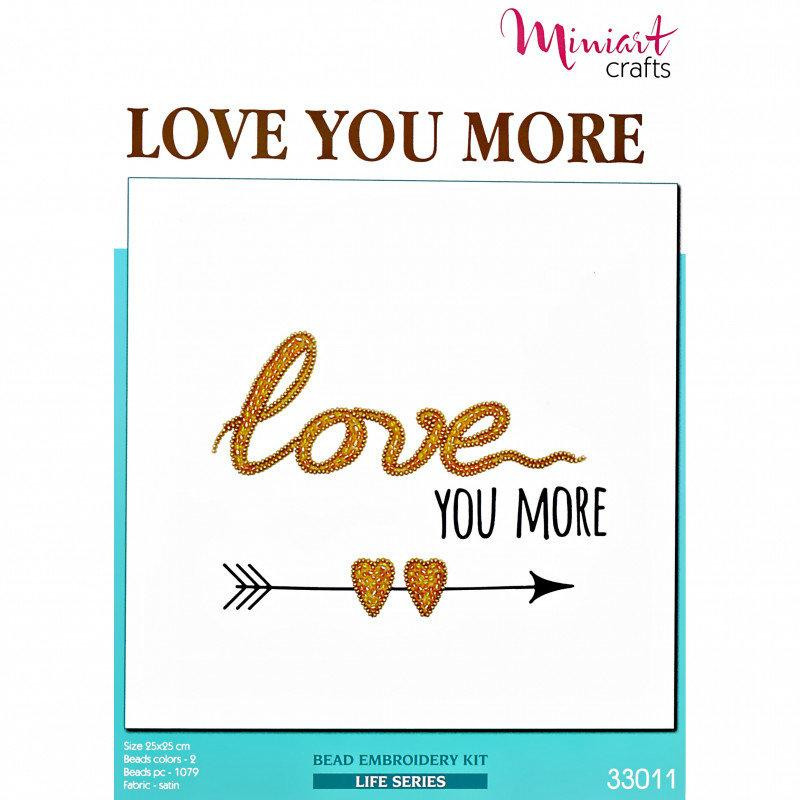 Miniart Crafts Набор для вышивания "Люблю тебя больше" (Miniart-Crafts33011) - зображення 1