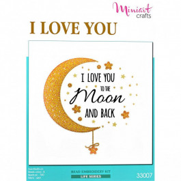 Miniart Crafts Набор для вышивания "Люблю тебя до Луны и обратно" (Miniart-Crafts33007)