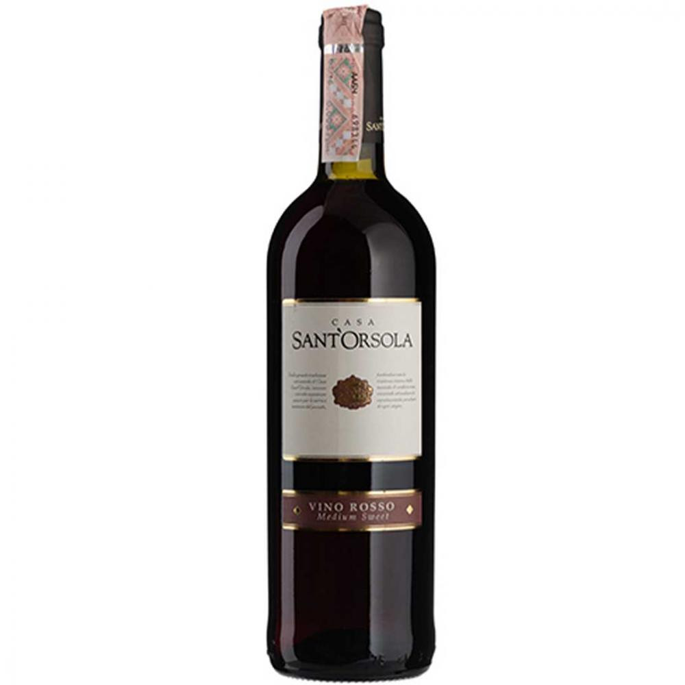 Sant'Orsola Вино  Vino Rosso червоне напівсолодке 0,75л 11% (8005415052950) - зображення 1