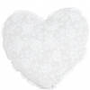 Прованс Подушка декоративная сердце White Rose 35x30 см белый с серым (4820175713514) - зображення 1