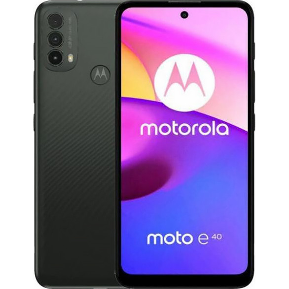 Motorola E40 4/64GB Carbon Gray (PAVK0005) - зображення 1