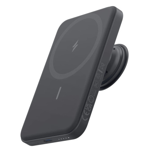 Anker 622 Magnetic Wireless Portable Charger MagGo with PopSockets 5000mAh Black (A1612011) - зображення 1