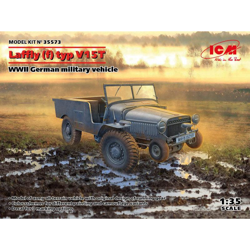 ICM Німецький військовий автомобіль  II МВ Laffly V15T (ICM35573) - зображення 1