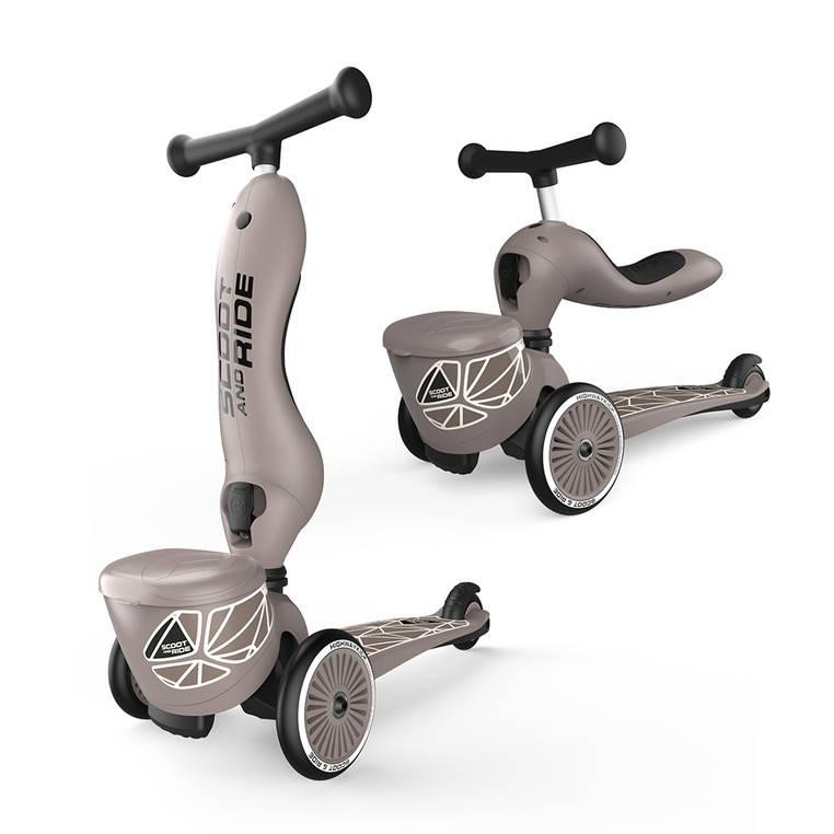 Scoot And Ride Highwaykick 1 Lifestyle Brown Lines (SR-160628-Brown-Lines) - зображення 1