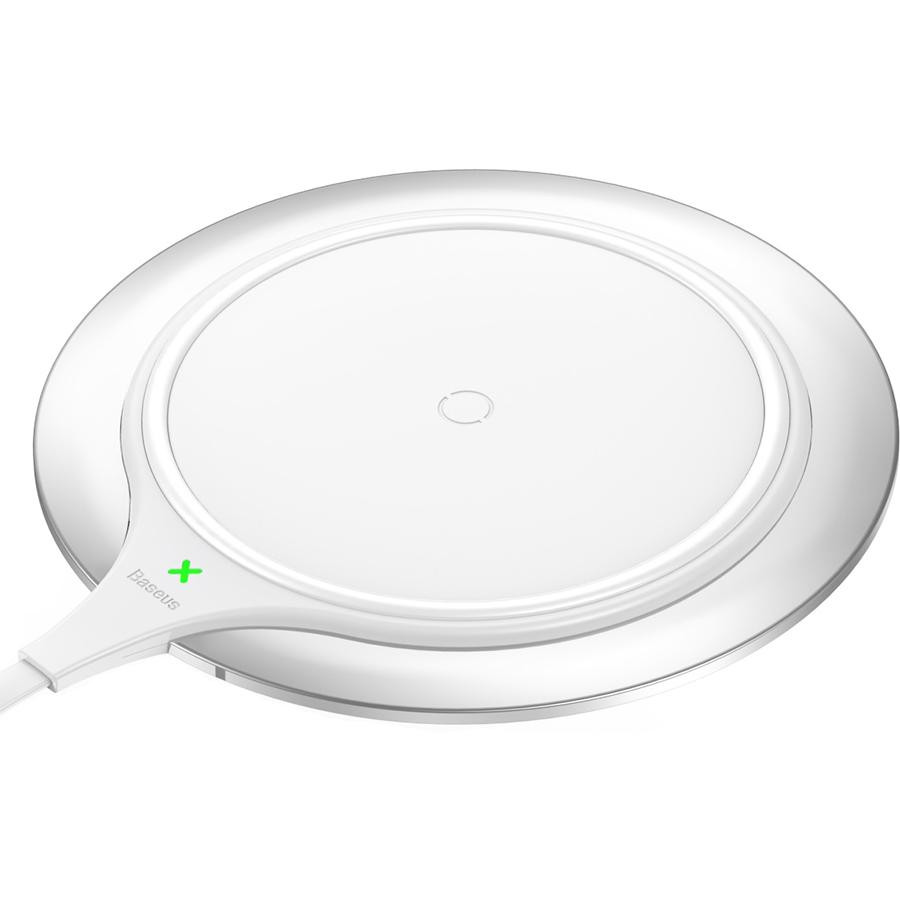 Baseus Metal Wireless Charger Silver-White (WXJS-S2) - зображення 1