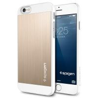 Spigen iPhone 6S/6 Aluminum Fit Series Satin Silver SGP10947 - зображення 1