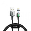 Baseus Zinc Magnetic Cable USB For iP 1.5A 2m Black (CALXC-B01) - зображення 1