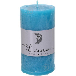 Luna Свічка Рустик циліндр темно-бірюзовий C5510-3145