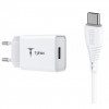 T-PHOX Mini 12W 2.4A + Type-C White - зображення 1