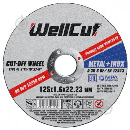   WellCut 125x1,6x22,2 мм WCM12516