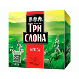 Три Слона Чай трав'яний  Мелісса в пакетиках, 30 шт (4820198879877)