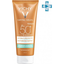 Vichy Солнцезащитное молочко  Capital Soleil Beach Protect Multi-Protection SPF 50+ водостойкое, с гиалуро