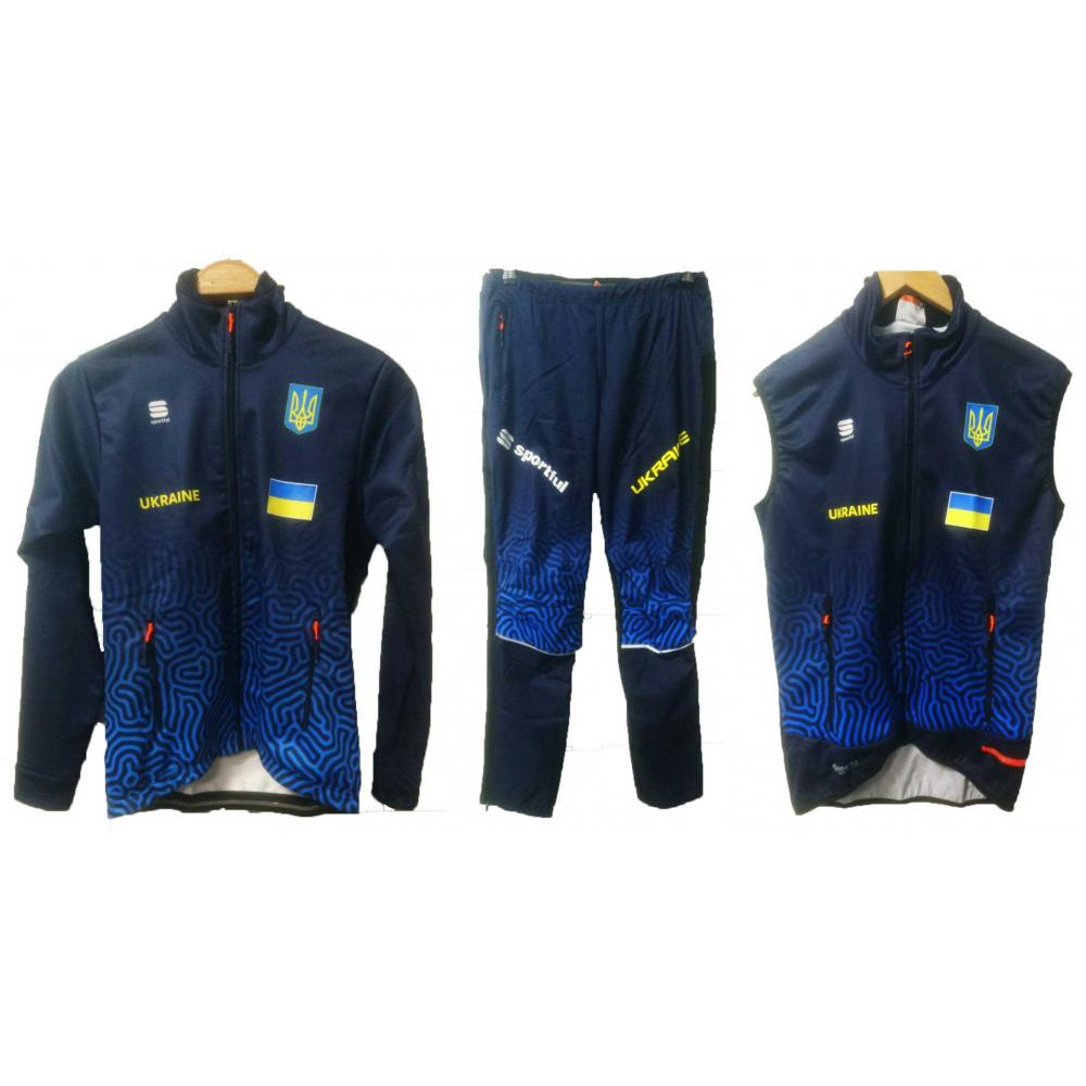 Sportful Костюм для бігових лиж  Ukrainian national Team Jkt + Pant + Apex Vest L - зображення 1