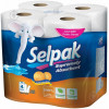 туалетний папір Selpak Бумажные полотенца Absorbent 3 слоя 90 отрывов 4 рулона (8690530015012)
