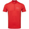 Montane Футболка чоловіча  Dart Zip T-Shirt Alpine Red (MDZTSALP), Розмір XXL - зображення 1