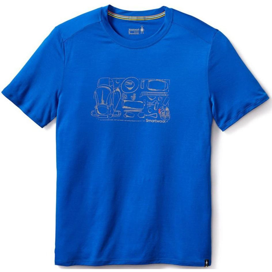 Smartwool Футболка чоловіча  Men's Merino 150 Backpacker's Tee Bright Blue (SW 16048.378), Розмір S - зображення 1