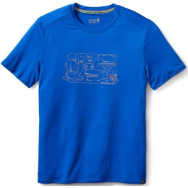 Smartwool Футболка чоловіча  Men's Merino 150 Backpacker's Tee Bright Blue (SW 16048.378), Розмір S