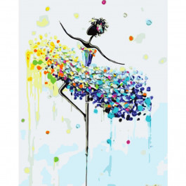 STRATEG Картина по номерам  Цветной балет, 40х50 см
