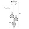 MSK Electric Lotus NL 1415-3R BK+BN с бронзовым патроном - зображення 2