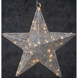 Luca Lighting Звезда, 30 см, цвет серебро (8718861683097)