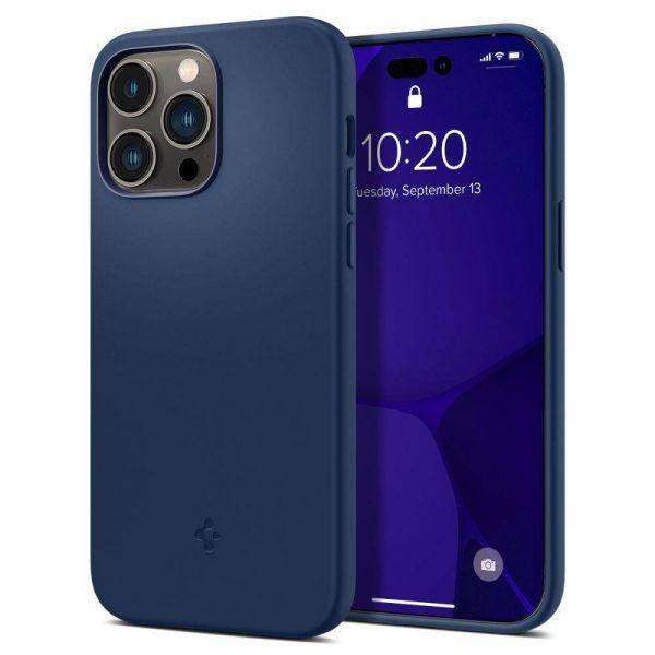 Spigen iPhone 14 Pro Max Silicone Fit Navy Blue with MagSafe (ACS04847) - зображення 1