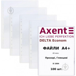Axent Файл для документов  Delta А4+, 40 мкм, 20 шт (D1004)