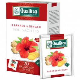 Qualitea Чай травяной Каркаде и имбирь, 2 г (4820053771766)