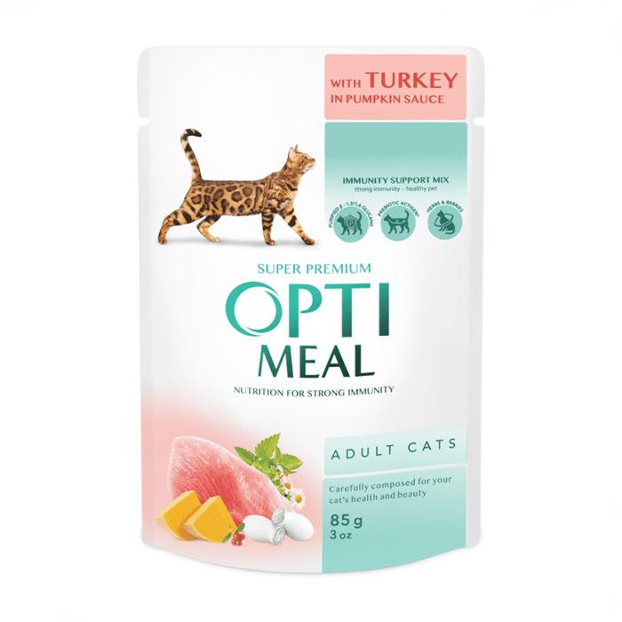 Optimeal Adult Turkey & Pumpkin Sauce 85 г (4820215365857) - зображення 1