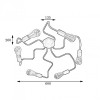 MSK Electric Laminari на шесть ламп паук NL5526-6 (615962) - зображення 4