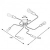 MSK Electric Люстра паук c бронзовыми патронами NL 10084/6 BK+BN Микросхема - зображення 3