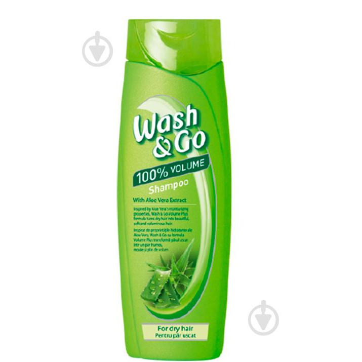 Wash&Go Шампунь  для сухих волос, с экстрактом алоэ вера, 400 мл - зображення 1