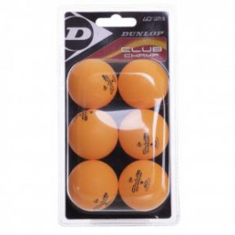 Dunlop Набор мячей для настольного тенниса  CLUB CHAMP 40+ MT-679315 6шт оранжевый