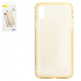 Baseus Safety Airbags iPhone X/XS Transparent Gold (ARAPIPH58-SF0V)