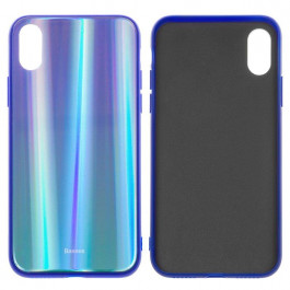 Baseus Laser Luster Case for iPhone X/Xs Blue/Green (WIAPIPHX-XC36)