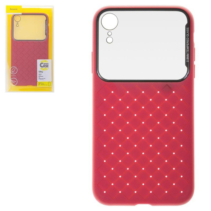 Baseus Glass & Weaving iPhone XR Red (WIAPIPH61-BL09) - зображення 1